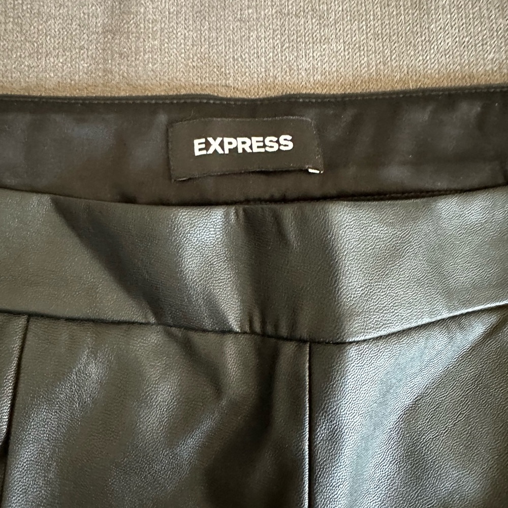 Express Black Faux Leather Women's Shorts